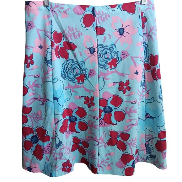 32W Vintage Skirt Handmade 1OF1 1970's A-Line Skirt Blue & Pink Knee-Length - Picture 5 of 5